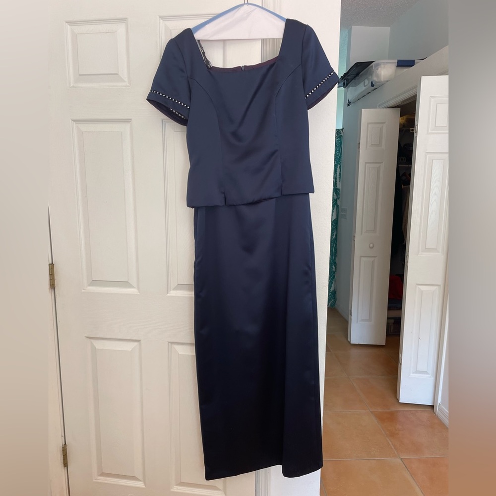 NAVY MOTHER OF THE BRIDE/GROOM Dress